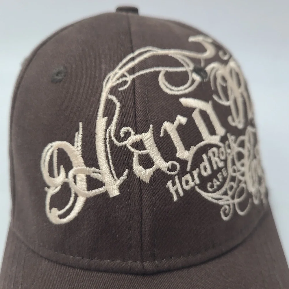 Hard Rock Cafe Hat Fitted (Seems S-M) Brown Washington DC Travel Souvenir‎ Men